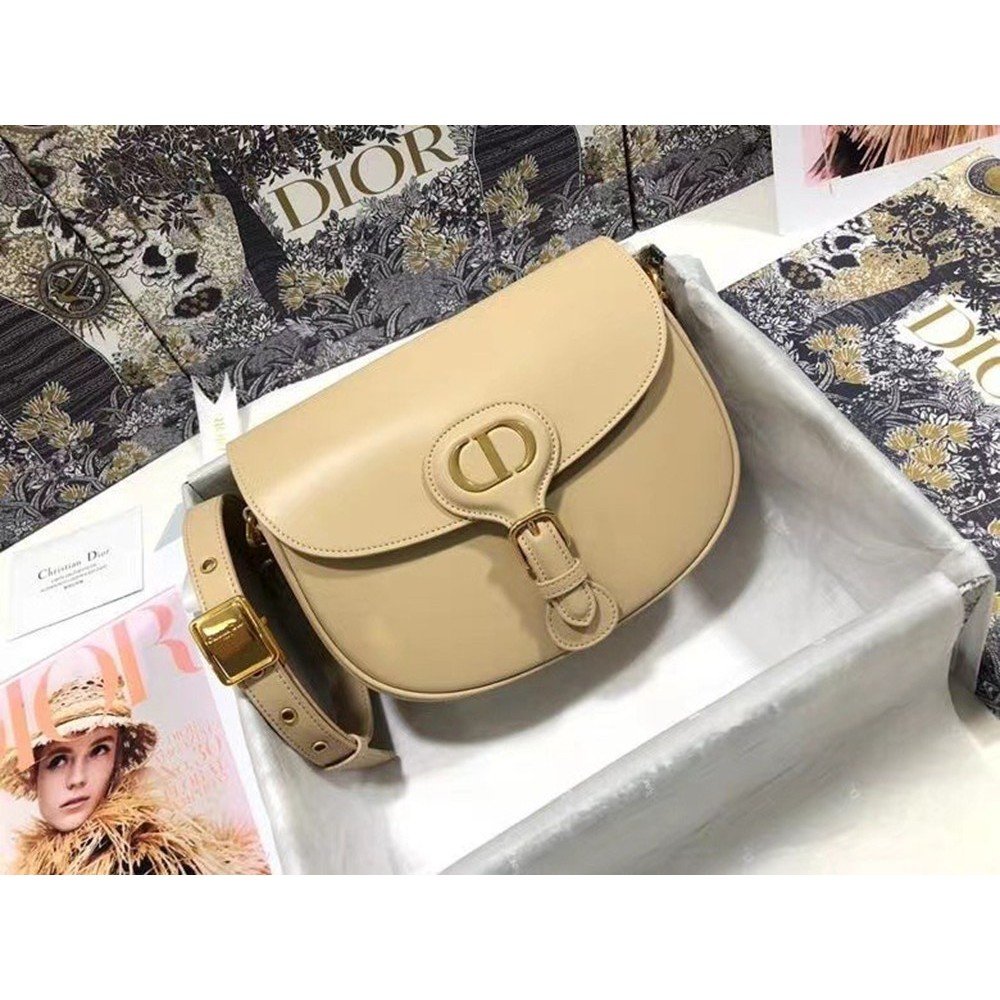 Dior Medium Bobby Bag In Beige Calfskin TDBS2803