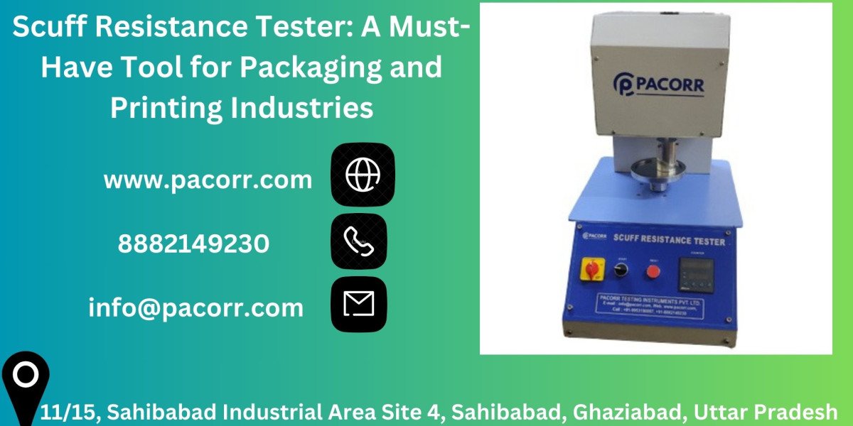 Scuff Resistance Tester: An Essential Tool for Quality Control in the Printing Industry